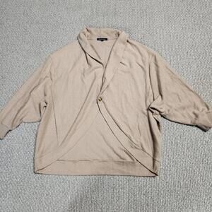 Ocean Drive Cardigan Beige Long Sleeve Women’s Size Large